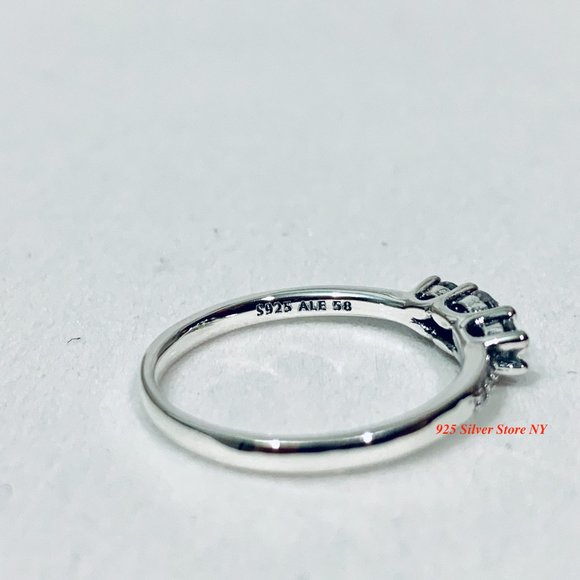 Pandora Ring Clear Three-Stone 196242CZ - Picture 3 of 9